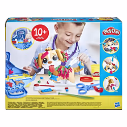 Play-Doh Set da Veterinario, playset con cane giocattolo per bambini dai 3 anni in su, include 10 strumenti e 5 colori di pasta da modellare atossica - Vista aggiuntiva 4