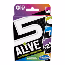 Hasbro Gaming 5 Alive, gioco di carte per bambini e famiglie, facile da imparare, divertente gioco per tutta la famiglia, dagli 8 anni in su, da 2 a 6 giocatori - Vista aggiuntiva 5