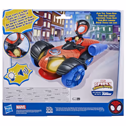 Marvel Spidey and His Amazing Friends Glow Tech Techno Racer - Vista aggiuntiva 4