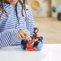 Marvel Spidey and His Amazing Friends Glow Tech Techno Racer - Vista aggiuntiva 5