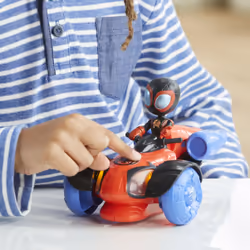 Marvel Spidey and His Amazing Friends Glow Tech Techno Racer - Vista aggiuntiva 6