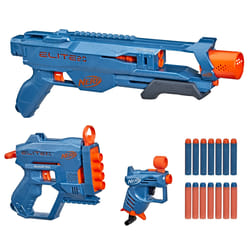 Nerf Elite 2.0 Loadout Triplo Pack: Fucile a pompa, 2 pistolee 14 proiettili