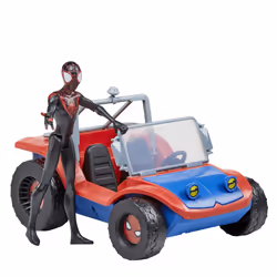Marvel Spider-Man Spider Mobile e Miles Morales, veicolo da 15 cm con action figure, per bambini dai 4 anni in su - Vista aggiuntiva 4