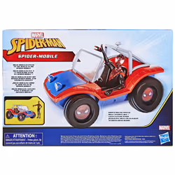 Marvel Spider-Man Spider Mobile e Miles Morales, veicolo da 15 cm con action figure, per bambini dai 4 anni in su - Vista aggiuntiva 7