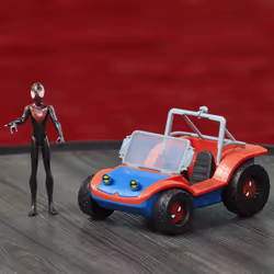 Marvel Spider-Man Spider Mobile e Miles Morales, veicolo da 15 cm con action figure, per bambini dai 4 anni in su - Vista aggiuntiva 8