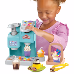 Play-Doh Kitchen Creations La Caffetteria Super Colorata di , playset con 20 accessori e 8 vasetti di pasta modellabile atossica, per bambini dai 3 anni in su - Vista aggiuntiva 7