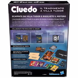 Cluedo Escape - Il Tradimento a Villa Tudor, un gioco di misteri ed enigmi in versione Escape Game, un gioco da tavolo cooperativo per famiglie, dai 10 anni in su, da 1 a 6 giocatori - Vista aggiuntiva 6