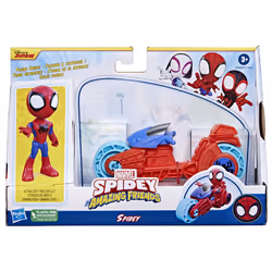 Marvel Spidey e I Suoi Fantastici Amici, Spidey con moto, action figure di Spidey con motocicletta giocattolo, giocattoli per bambini e bambine dai 3 anni in su - Vista aggiuntiva 4