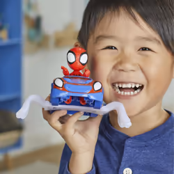Marvel Spidey e I Suoi Fantastici Amici, set Spidey Web Crawler, action figure di Spidey con veicolo e accessorio, giocattoli , giocattoli per età prescolare, giocattoli di supereroi - Vista aggiuntiva 5