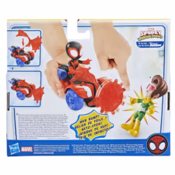 Marvel Spidey e I Suoi Fantastici Amici, set Techno Racer di Miles Morales: Spider-Man, action figure con veicolo e accessorio, giocattoli , giocattoli per età prescolare, giocattoli di supereroi - Vista aggiuntiva 5