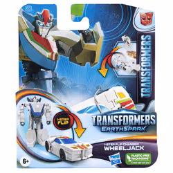 Transformers EarthSpark - Action figure di Wheeljack da 10 cm, conversione in 1 passaggio con lancio in aria, giocattolo per bambini e bambine dai 6 anni in su - Vista aggiuntiva 4