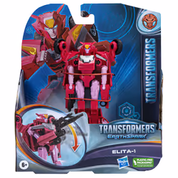 Transformers EarthSpark - Warrior Class, action figure di Elita-1 da 12,5 cm, giocattoli per bambini e bambine dai 6 anni in su - Vista aggiuntiva 3
