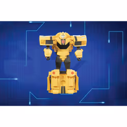 Transformers - EarthSpark, action figure di Bumblebee Spin Changer con action figure di Mo Malto