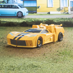 Transformers - EarthSpark, action figure di Bumblebee Spin Changer con action figure di Mo Malto - Vista aggiuntiva 6