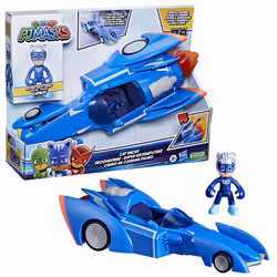 PJ Masks Super Pigiamini, Cat Racer, auto giocattolo di Gattoboy, giocattoli per bambini e bambine in età prescolare