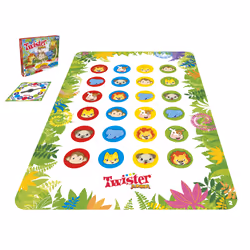 Hasbro Gaming Twister Junior, gioco in scatola, tappetino da gioco fronte-retro, 2 giochi in 1, gioco per bambini e bambine - Vista aggiuntiva 5