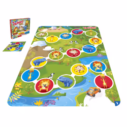 Hasbro Gaming Twister Junior, gioco in scatola, tappetino da gioco fronte-retro, 2 giochi in 1, gioco per bambini e bambine - Vista aggiuntiva 6