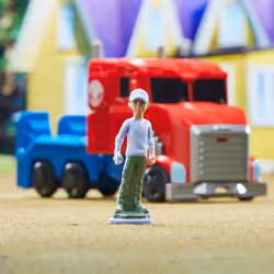 Transformers EarthSpark - Optimus Prime, action figure Spin Changer da 20 cm con action figure di Robby Malto da 5 cm, dai 6 anni in su - Vista aggiuntiva 5