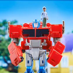 Transformers EarthSpark - Optimus Prime, action figure Spin Changer da 20 cm con action figure di Robby Malto da 5 cm, dai 6 anni in su - Vista aggiuntiva 6