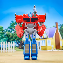 Transformers EarthSpark - Optimus Prime, action figure Spin Changer da 20 cm con action figure di Robby Malto da 5 cm, dai 6 anni in su - Vista aggiuntiva 7