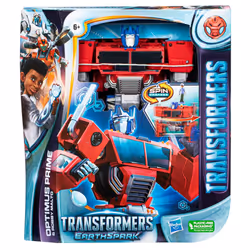 Transformers EarthSpark - Optimus Prime, action figure Spin Changer da 20 cm con action figure di Robby Malto da 5 cm, dai 6 anni in su - Vista aggiuntiva 8