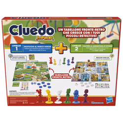 Cluedo Junior Refresh, gioco in scatola tabellone fronte-retro, 2 giochi in 1, gioco di mistero per bambini e bambine più piccoli, giochi da tavolo per bambini e bambine - Vista aggiuntiva 6