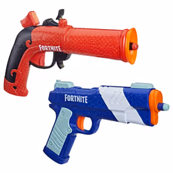 Nerf Fortnite , Dual Pack - Confezione da 2 blaster e 6 dardi Elite in gommapiuma