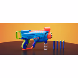 Nerf Elite Jr. Explorer, blaster facile da usare, impugnatura, caricamento e lancio facili, 8 dardi Elite, per bambini e bambine di 6 anni - Vista aggiuntiva 5