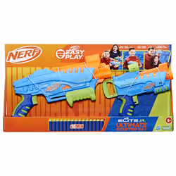 Nerf Elite Jr. Set Ultimate Starter, 2 blaster in gommapiuma facili da usare, 15 dardi Elite, 2 bersagli, per giochi all'aperto - Vista aggiuntiva 4