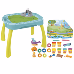 Play-Doh Il Mio Primo Tavolino delle Attività, tavolino da gioco tutto in uno, giocattoli per bambini e bambine, dai 3 anni in su, kit di pasta modellabile