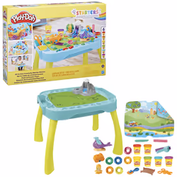 Play-Doh Il Mio Primo Tavolino delle Attività, tavolino da gioco tutto in uno, giocattoli per bambini e bambine, dai 3 anni in su, kit di pasta modellabile - Vista aggiuntiva 4