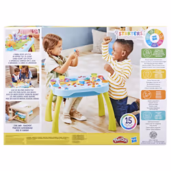 Play-Doh Il Mio Primo Tavolino delle Attività, tavolino da gioco tutto in uno, giocattoli per bambini e bambine, dai 3 anni in su, kit di pasta modellabile - Vista aggiuntiva 6