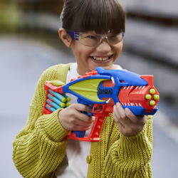 Nerf DinoSquad - Terrodak, 12 dardi Elite, design a forma di dinosauro, blaster in gommapiuma da 4 dardi per giochi all'aperto di bambini e bambine - Vista aggiuntiva 7
