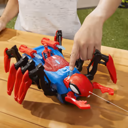 Marvel Spider-Man , Colpisci e Cattura Web Splasher, giocattoli di supereroi per bambini e bambine, dai 4 anni in su, lancia ragnatele e acqua, veicolo giocattolo di Spider-Man - Vista aggiuntiva 7