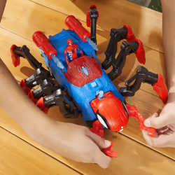 Marvel Spider-Man , Colpisci e Cattura Web Splasher, giocattoli di supereroi per bambini e bambine, dai 4 anni in su, lancia ragnatele e acqua, veicolo giocattolo di Spider-Man - Vista aggiuntiva 8