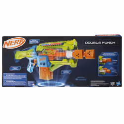 Nerf Elite 2.0 Blaster Double Punch, blaster lancia-dardi motorizzato, canne con alternazione rapida, 50 dardi Elite, 2 caricatori da 10 dardi - Vista aggiuntiva 4
