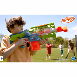 Nerf Elite 2.0 Blaster Double Punch, blaster lancia-dardi motorizzato, canne con alternazione rapida, 50 dardi Elite, 2 caricatori da 10 dardi - Vista aggiuntiva 5
