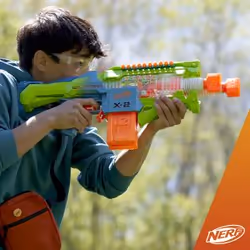 Nerf Elite 2.0 Blaster Double Punch, blaster lancia-dardi motorizzato, canne con alternazione rapida, 50 dardi Elite, 2 caricatori da 10 dardi - Vista aggiuntiva 8