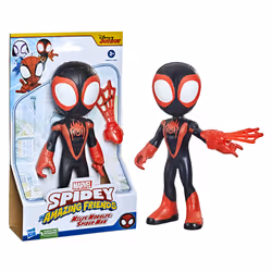 Marvel Spidey e I Suoi Fantastici Amici, mega Miles Morales, action figure da 22,5 cm, giocattolo per età prescolare, dai 3 anni in su - Vista aggiuntiva 2