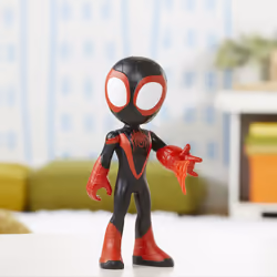 Marvel Spidey e I Suoi Fantastici Amici, mega Miles Morales, action figure da 22,5 cm, giocattolo per età prescolare, dai 3 anni in su - Vista aggiuntiva 5