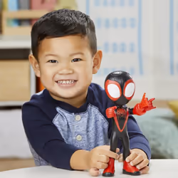 Marvel Spidey e I Suoi Fantastici Amici, mega Miles Morales, action figure da 22,5 cm, giocattolo per età prescolare, dai 3 anni in su - Vista aggiuntiva 8