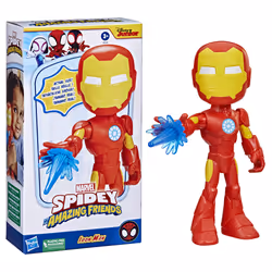 Marvel Spidey e I Suoi Fantastici Amici, mega Iron Man, action figure da 22,5 cm, giocattolo prescolare, per bambini dai 3 anni in su - Vista aggiuntiva 4