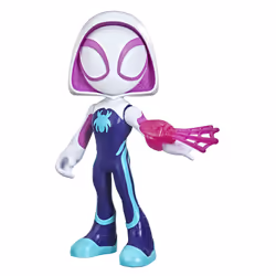 Marvel Spidey e I Suoi Fantastici Amici, mega Ghost-Spider, action figure da 22,5 cm, giocattolo per età prescolare, dai 3 an ...