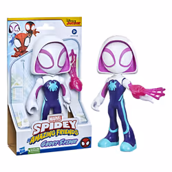Marvel Spidey e I Suoi Fantastici Amici, mega Ghost-Spider, action figure da 22,5 cm, giocattolo per età prescolare, dai 3 anni in su