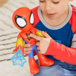 Marvel Spidey e I Suoi Fantastici Amici, Spidey Personaggio Elettronico, action figure da 25 cm con luci e suoni, giocattoli per età prescolare per bambini e bambine dai 3 anni in su - Vista aggiuntiva 8