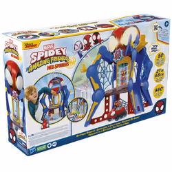Marvel Spidey e I Suoi Fantastici Amici, Web-Spinners Web-Quarters, playset per bambini e bambine con action figure, veicolo e accessori, giocattoli di supereroi, dai 3 anni in su
