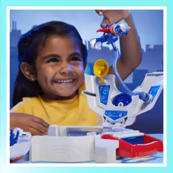 PJ Masks Super Pigiamini, Playset PJ Power Q, set del quartier generale dei Superpigiamini con auto e action figure, giocattoli a tema supereroi per bambini e bambine dai 3 anni in su - Vista aggiuntiva 6