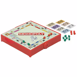 Monopoly I Gioca Ovunque, gioco per bambini e bambine dagli 8 anni in su, gioco portatile per 2-4 giocatori, gioco da viaggio per bambini e bambine - Vista aggiuntiva 6