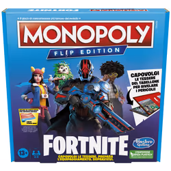 Monopoly Flip Edition: Fortnite, gioco da tavolo dai 13 anni in su, ispirato al videogioco Fortnite, giochi da tavolo per adulti e adolescenti, da 2 a 4 giocatori - Vista aggiuntiva 8