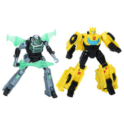 Transformers EarthSpark - Cyber-Combiner, action figure di Bumblebee e Mo Malto